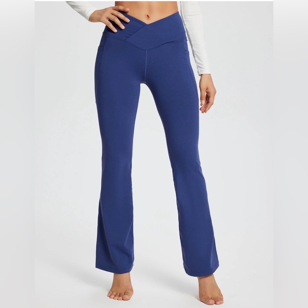 Baleaf Women’s NWT High Waisted Flare Yoga Pants Size S